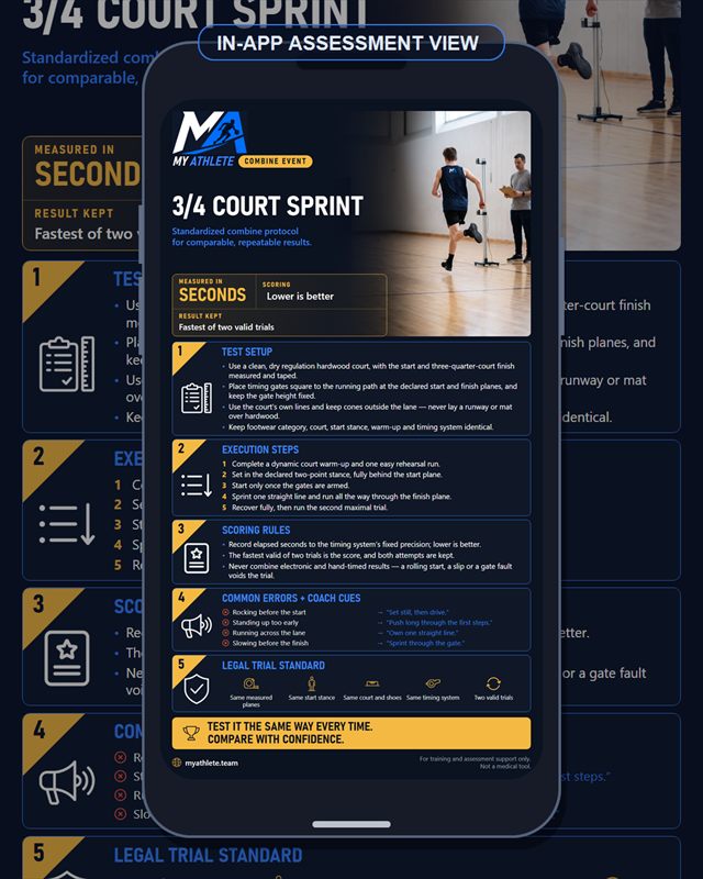 Basketball: 3 4 Court Sprint