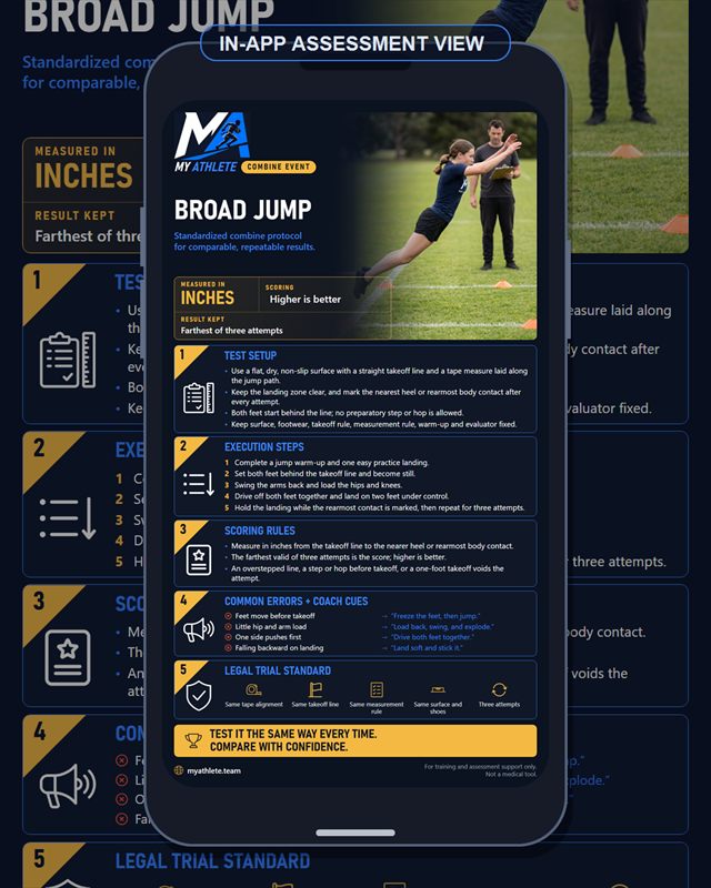 Flag Football: Broad Jump