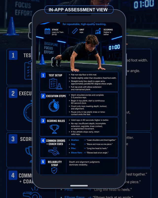 Football: Push Ups 1 Min