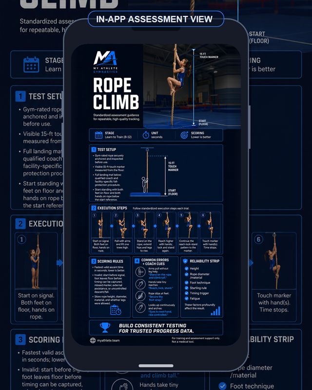 Gymnastics: Rope Climb