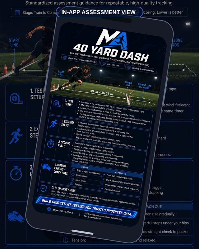 Soccer: 40 Yard Dash