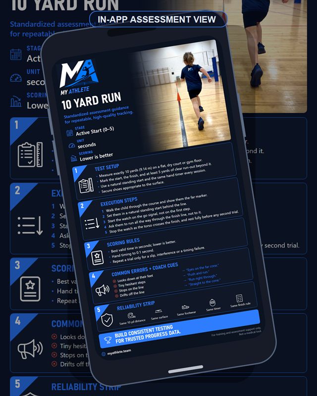 Volleyball: 10 Yard Run
