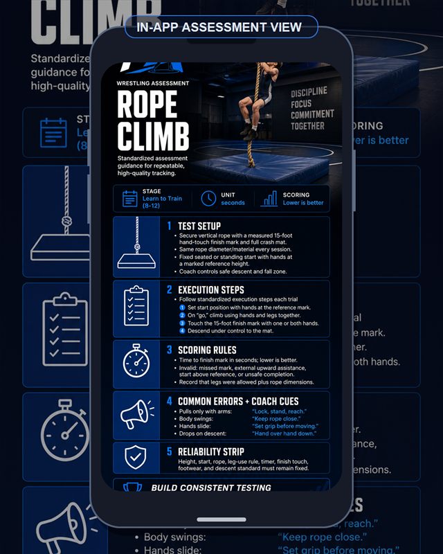 Wrestling: Rope Climb