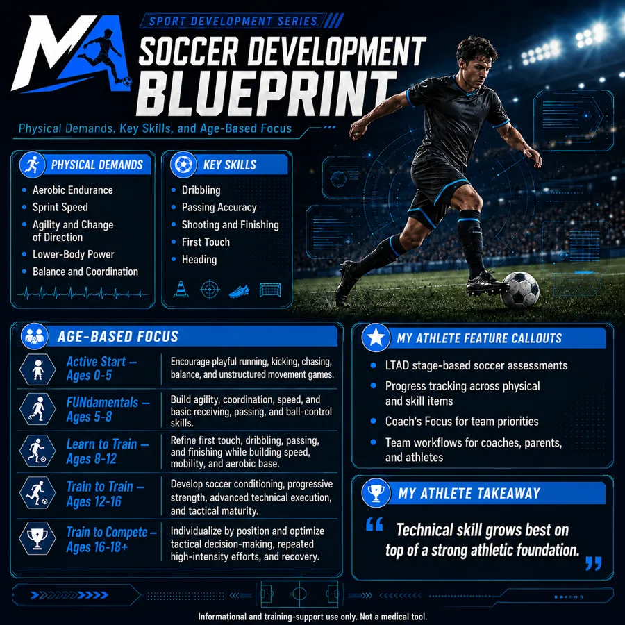 The Soccer development blueprint: physical demands, key skills and focus by age